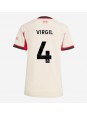 Billige Liverpool Virgil van Dijk #4 Bortedrakt Dame 2025-26 Kortermet